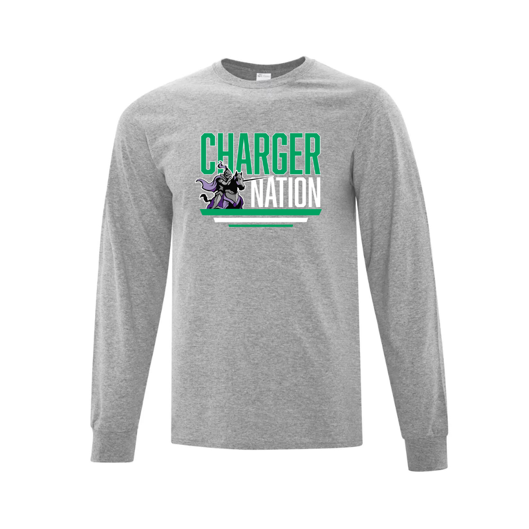 Cotton Longsleeve - Charger Nation - Youth