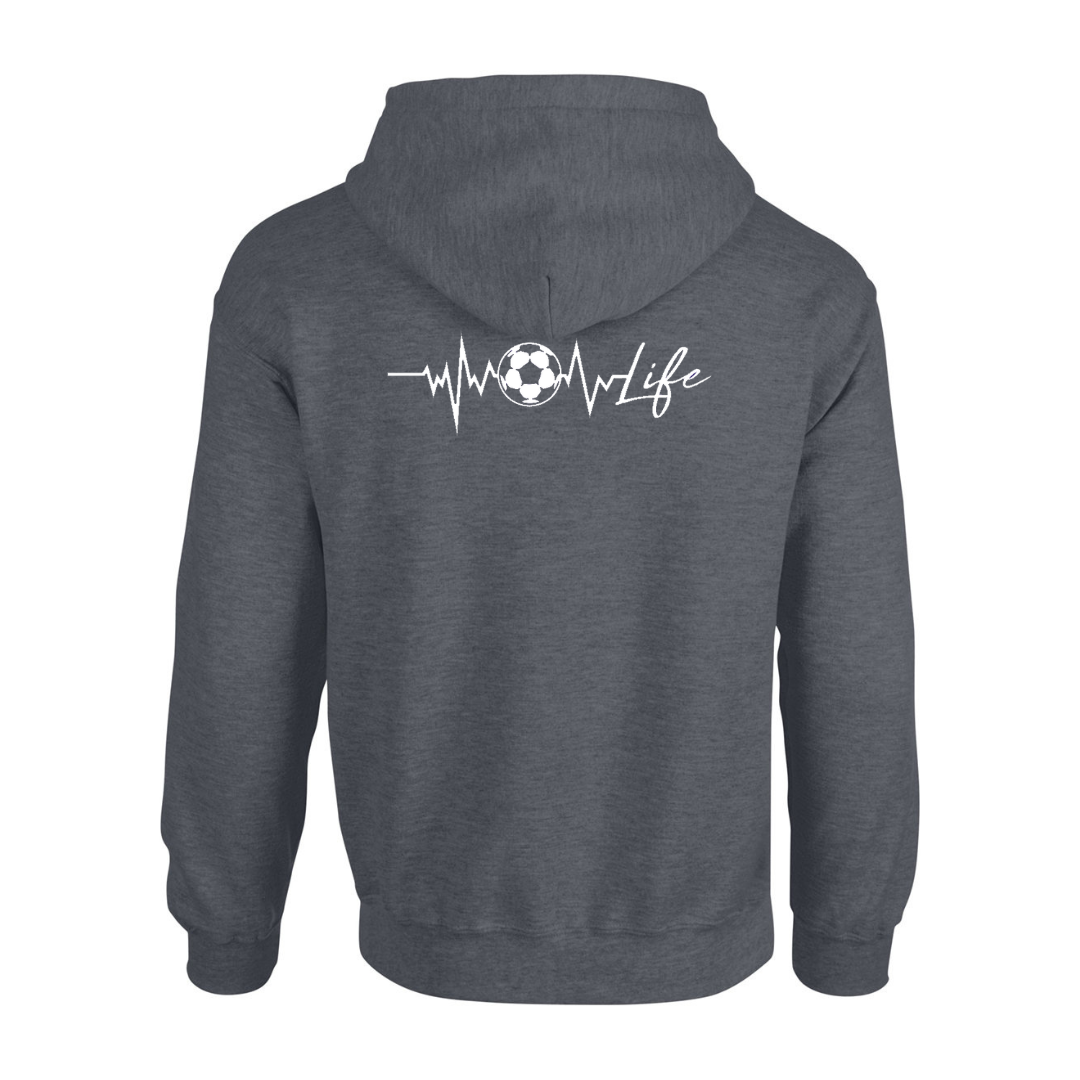 Cotton Hoodie - Soccer Ball Design - Youth