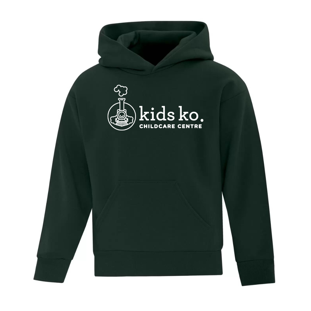 Cotton Fleece Hoodie - Full Front - Youth