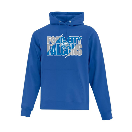 Cotton Hoodie - Text Logo - Youth