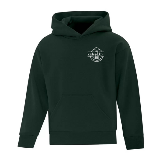 Cotton Fleece Hoodie - Left Chest - Youth