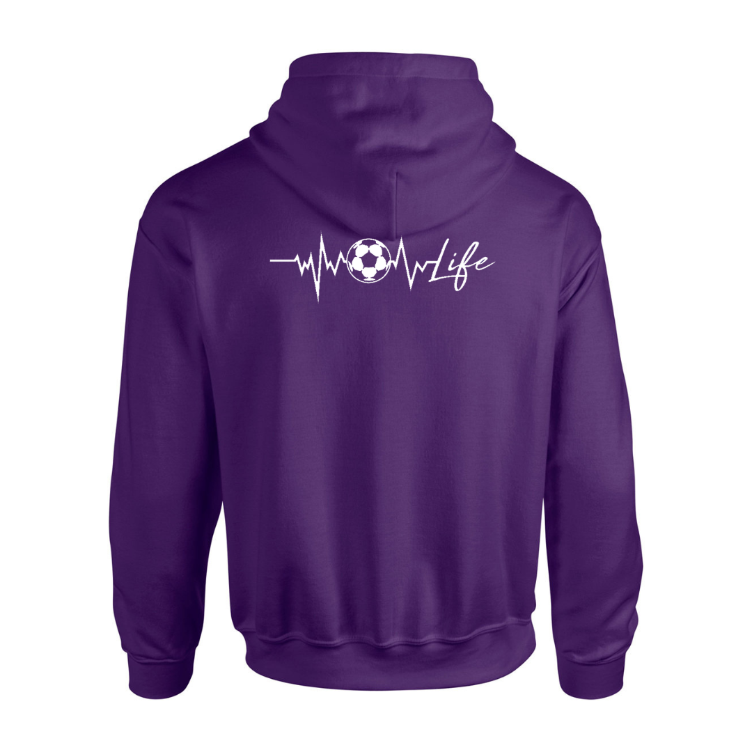 Cotton Hoodie - Soccer Ball Design - Youth