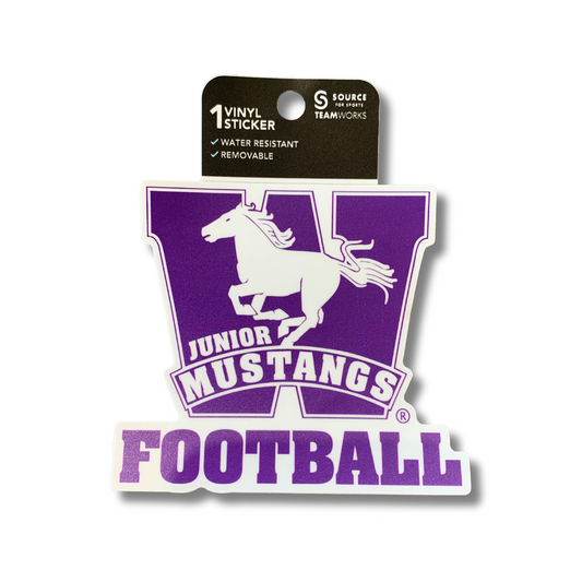 Jr Mustangs Football Sticker