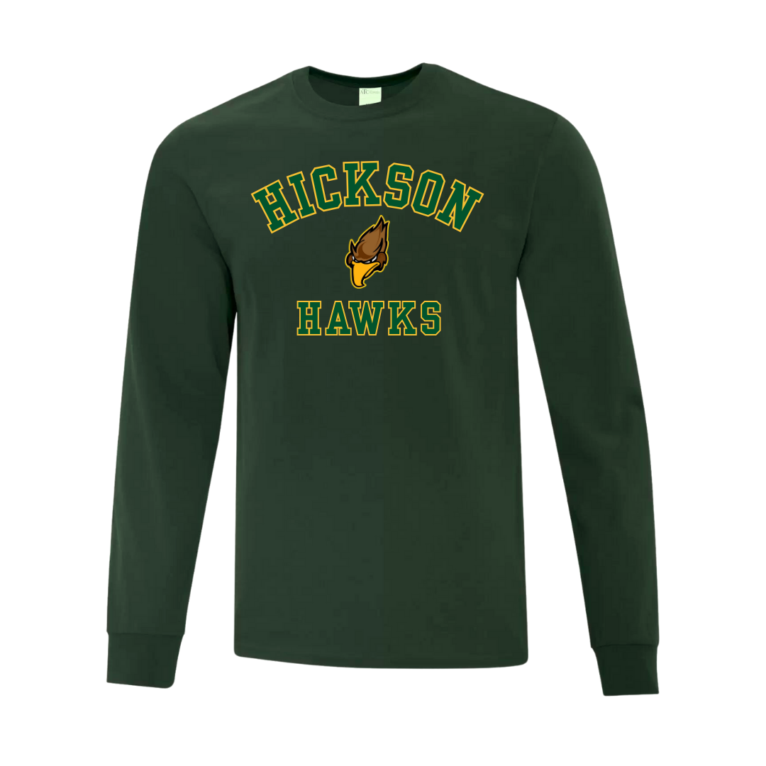 Cotton Long Sleeve - Hawks Logo - Youth