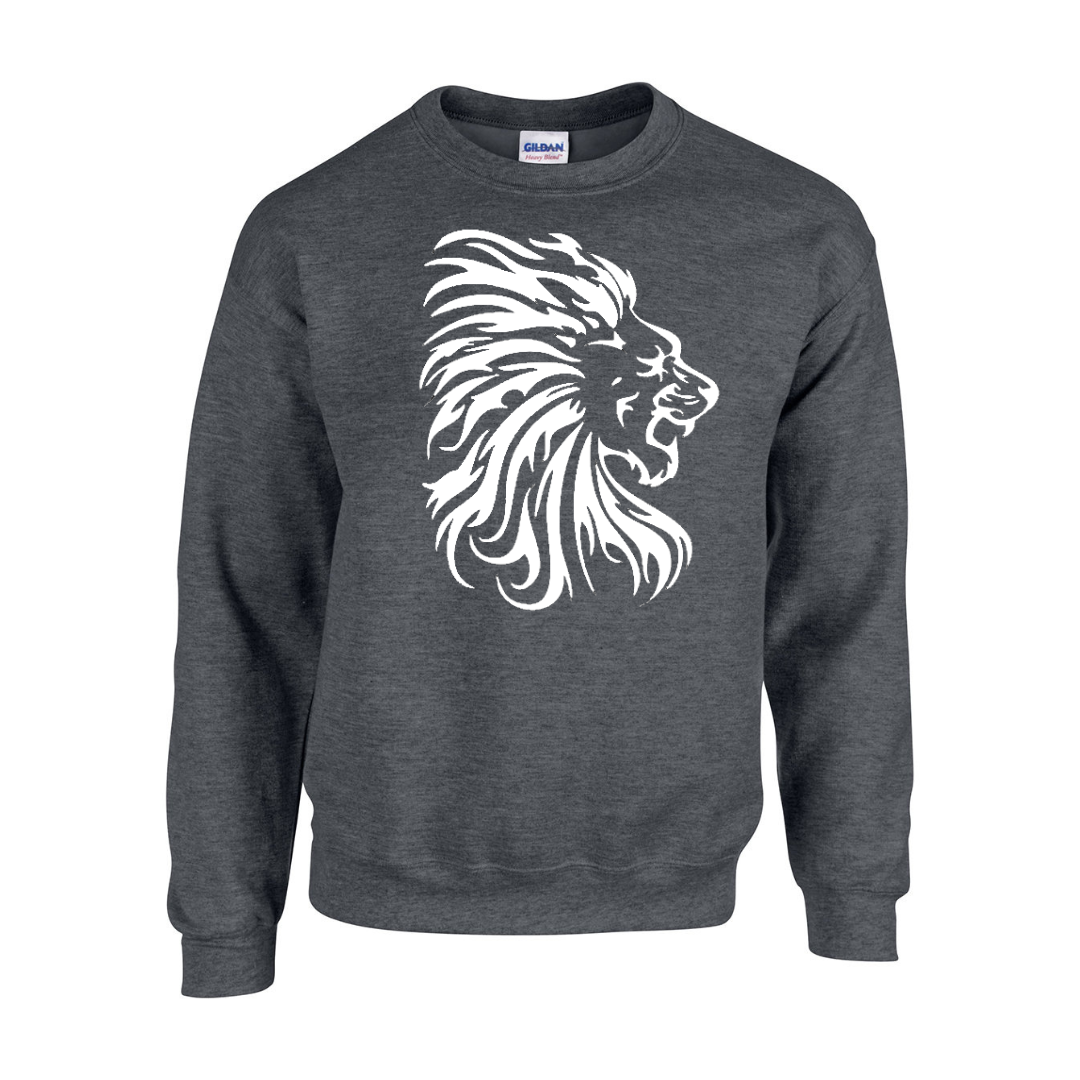 Fleece Crewneck - Front Logo - Youth