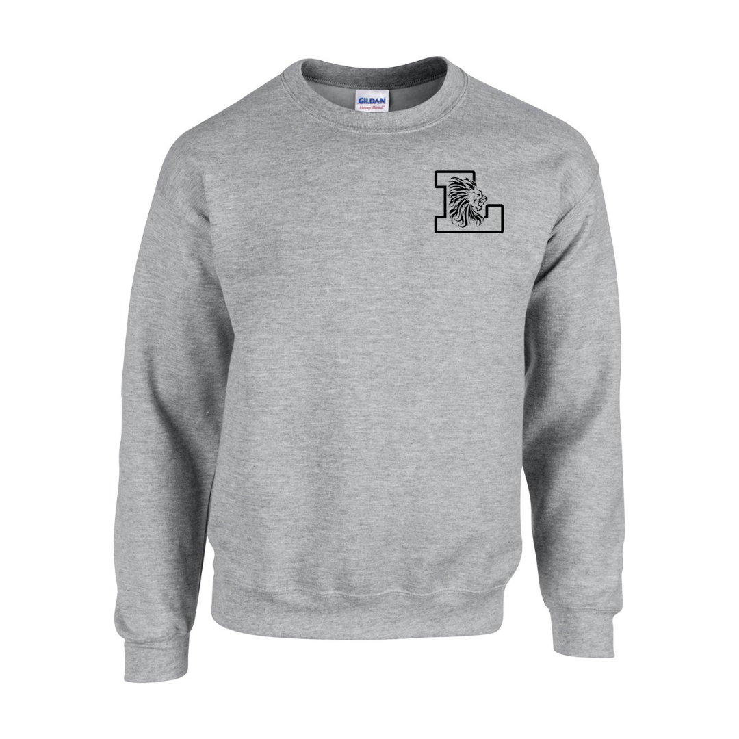 Fleece Crewneck - Chest Logo - Youth