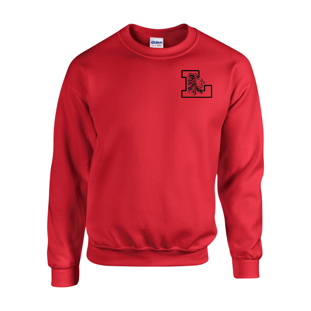 Fleece Crewneck - Chest Logo - Youth