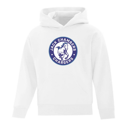 Cotton Fleece Hoodie - Circle Logo - Youth