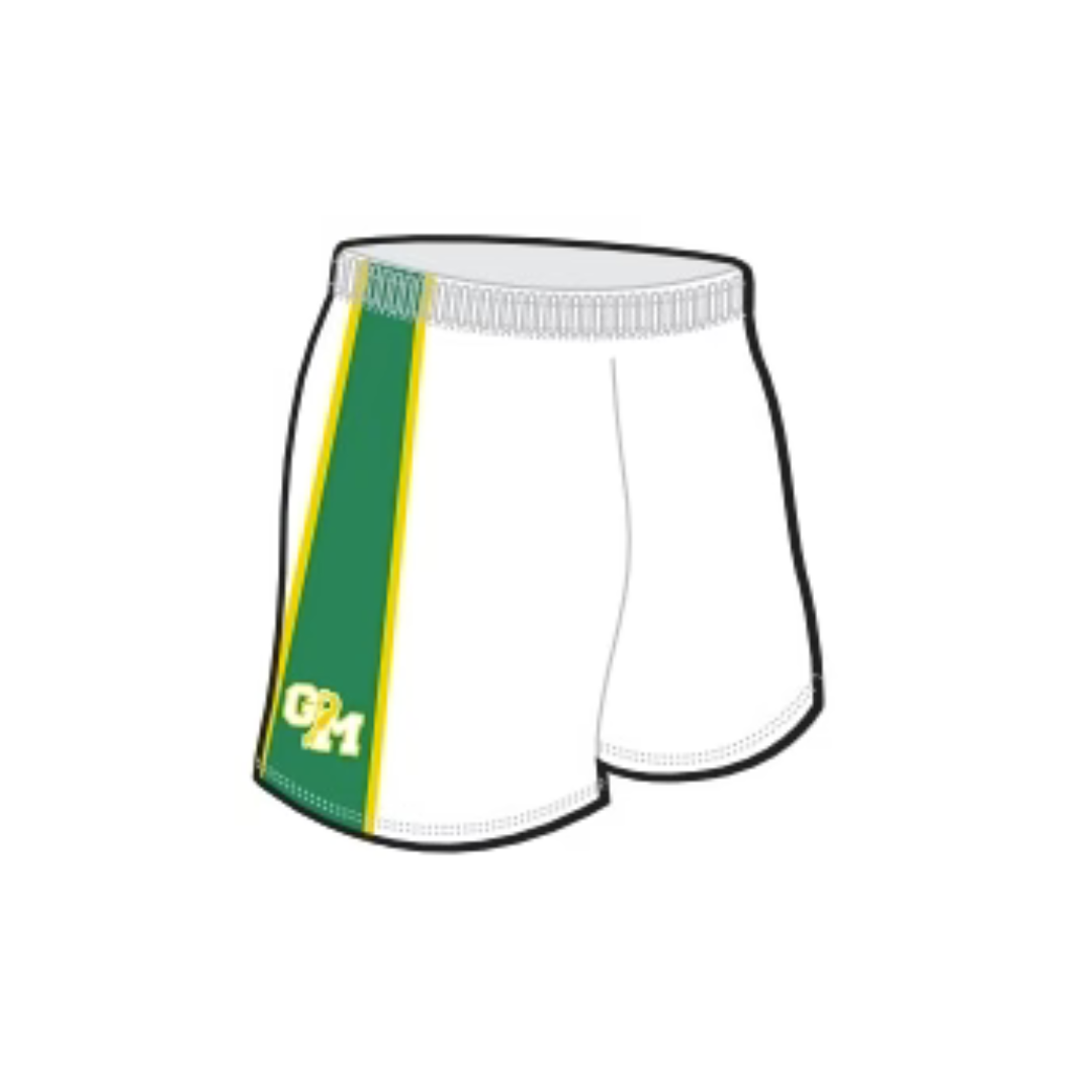 White Custom Gold Medal Boys Basketball Shorts - Youth