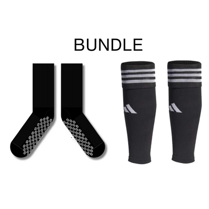 Soccer Sleeve & Grip Sock Bundle - Golden Feet