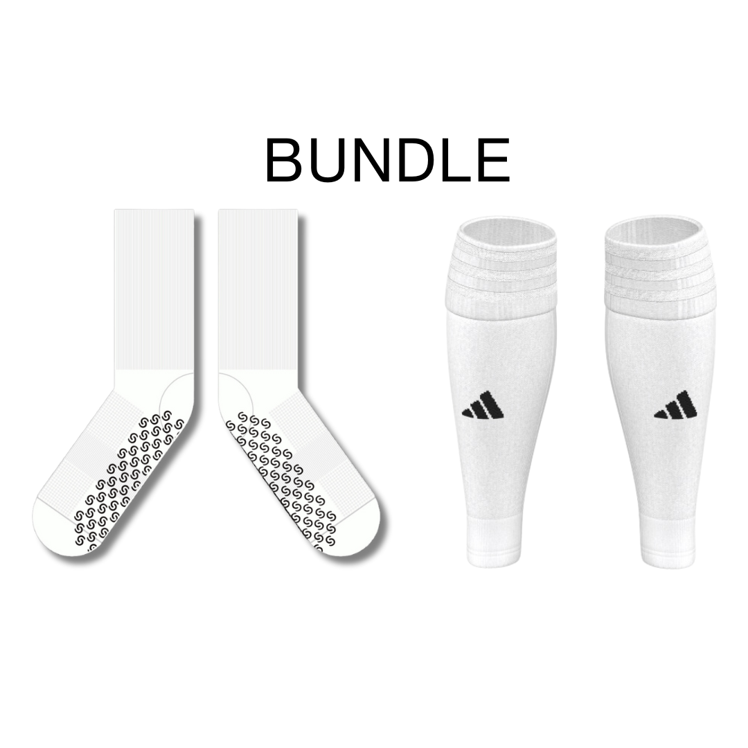 Soccer Sleeve & Grip Sock Bundle - Golden Feet