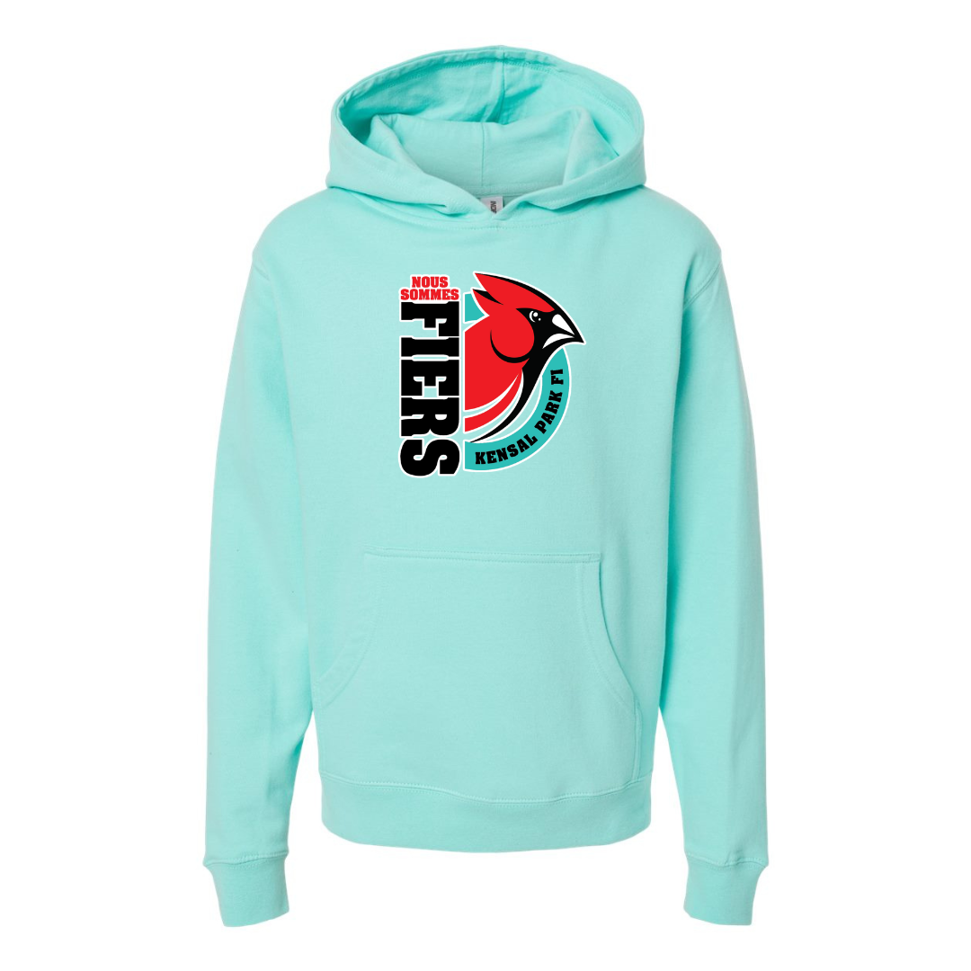 Cotton Fleece Hoodie - Fiers Logo - Youth