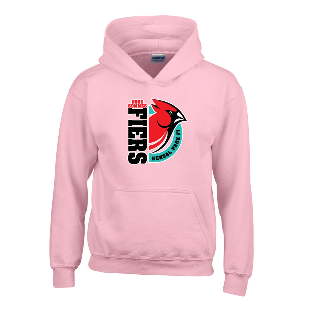 Cotton Fleece Hoodie - Fiers Logo - Youth