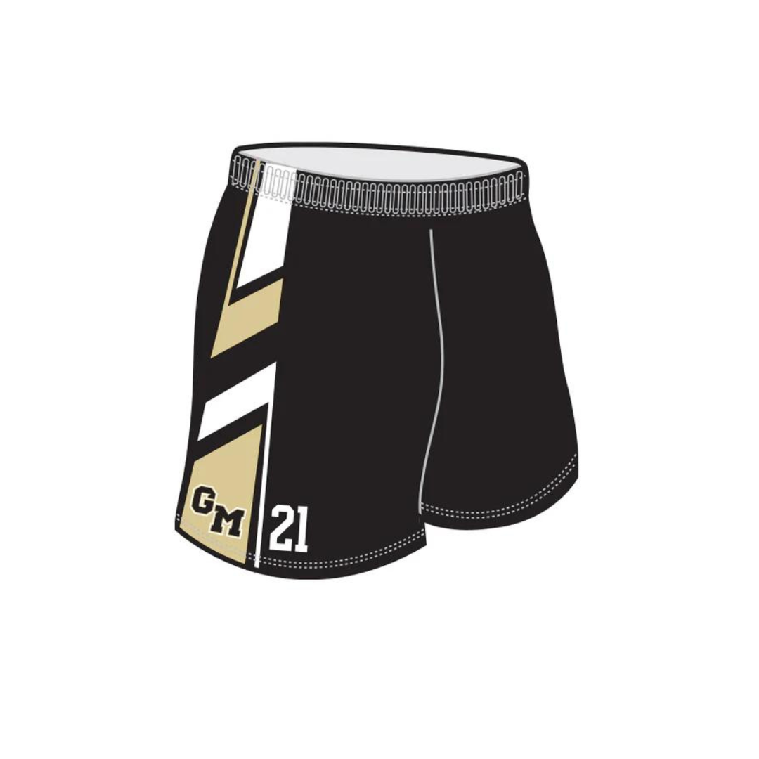 Black Custom Gold Medal Basketball Shorts - Youth