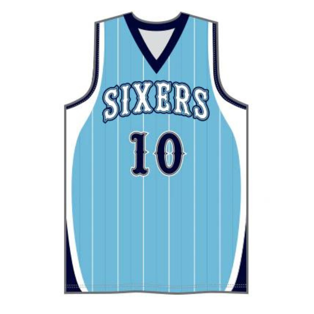 Custom Sixers Basketball Jersey - Youth